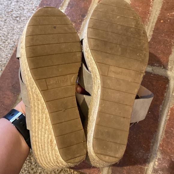 Charming Charlie’s Cross-Strap Wedge Platform Shoes - Picture 4 of 5